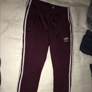 Maroon Adidas Sweatpants